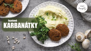 Fazolové karbanátky  vegan recepty  MaruškaVEG [upl. by Ayocal]