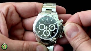 How to Wind a Rolex Watch and Set the Time amp Date – Submariner Datejust II Daytona amp GMT Master II [upl. by Burrow718]