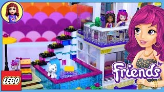 Lego Friends Livis Pop Star House Set Build Review [upl. by Enidanreb]