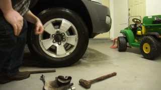 How to Extract or Remove broken or stubborn locking lug nuts on a car or SUV without a key [upl. by Llehcor]