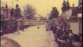 Three Lakes Snowmobile Races 1960smov [upl. by Nebur78]