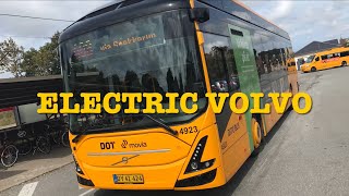 BUSDRIVERINDENMARK 🚌 ELECTRIC VOLVO BUS [upl. by Nessah]