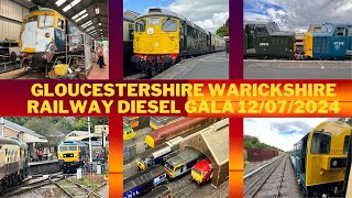 Gloucestershire Warwickshire Railway Diesel Gala 12072024 [upl. by Ingra209]