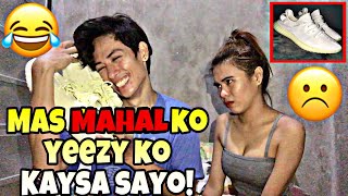 YEEZY PRANK ON GF MAS MAHAL KO YEEZY KO [upl. by Lirrad]