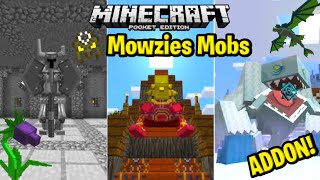 Mowzies Mobs Addon For MCPE  Beta  116 [upl. by Shaum]