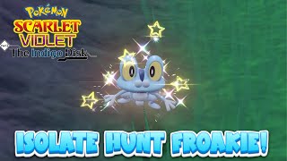 How To EASILY Shiny Hunt Froakie In Pokemon Scarlet and Violet the Indigo Disk [upl. by Milena325]