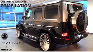 Best aftermarket custom Mercedes G Wagon compilation  Mansory Brabus Hofele amp More [upl. by Anelram]