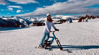 4K SnoGo Ski Bike Fun in the Austrian Alps with Snogo Skibike [upl. by Kakalina]