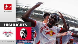 Leipzig Decide TopMatch  RB Leipzig  SC Freiburg 31  Highlights  Matchday 8 – Bundesliga [upl. by Gilbertson]