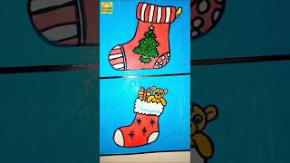 Santa Claus Shoes drawing 🎄✨ytshorts shorts drawing viralvideo [upl. by Neeruam139]