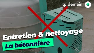 Nettoyage et entretien de la bétonnière [upl. by Aniroc]