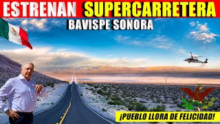 Mira nadamas Estrenan supercarretera en Bavispe Sonora cruzando el desierto del norte [upl. by Derzon]