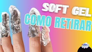 cómo retirar uñas soft gel  apres gel paso a paso [upl. by Arama]