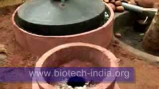 BIOTECH INDIA operation of domestic Biogas plant [upl. by Zysk837]