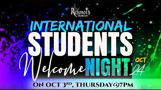 Students Welcome Night Oct 2024 [upl. by Nadabus347]