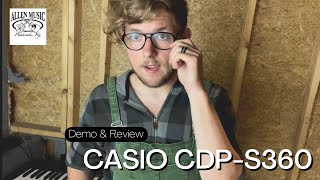 CASIO CDPS360 Intense Demo amp Review by Seth Brown Authentic Weighted 88 Key Hammer Action [upl. by Bealle852]