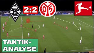 Spektakuläres Unentschieden Borussia MGladbach  Mainz 05 22  TaktikAnalyse [upl. by Goulder894]