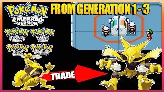 Pokemon EmeraldRubySapphireFireRedLeafGreen  All Trade Evolves from Generation 13 [upl. by Rosalynd903]