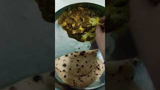 Paalkh panir sabji roti Aaj ke dinner me [upl. by Rednijar426]