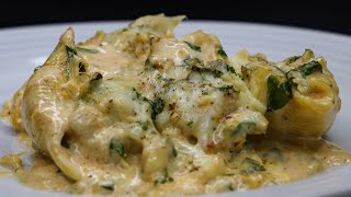 Cajun Chicken Alfredo Stuffed Pasta Shells Recipe  Pasta Recipe  Chaz’s Cuisines [upl. by Seuqram]