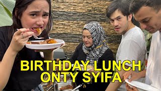 Birthday Lunch onty Syifa Hadju [upl. by Nnainot]