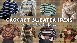 60 comfy sweaters you HAVE to make for winter with FREE patterns [upl. by Annet]