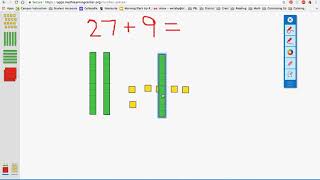 Adding Two Digit and one Digit with Regrouping [upl. by Atinomar]