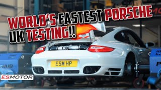 WORLD FASTEST PORSCHE GETS UNLEASHED ON THE UK STREETS porsche esmotoruk worldsfastest SCC500 [upl. by Elleon751]