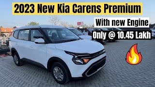 2023 New BS 6 Phase 2 Kia Carens Premium Base Model  Price Features amp Detailed Review [upl. by Ericha]