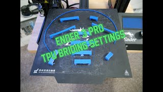 Ender 3 Pro TPU Briding Settings [upl. by Mandych]