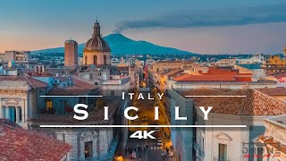 Sicily Italy 🇮🇹  by drone 4K [upl. by Dustie294]