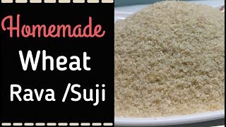 How to prepare Wheat RavaSamolina at Home Homemade Suji Rava in Kannada ಗೋದಿ ರವೆ ಮಾಡುವ ವಿಧಾನ [upl. by Harwin]