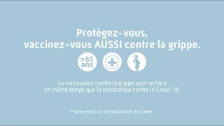 Assurance Maladie  Vaccin grippe quotprotégezvous vaccinezvous aussi contre la grippequot Pub 35s [upl. by Solhcin527]