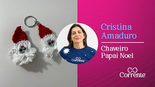 Chaveiro Papai Noel  Crochê [upl. by Ittam]