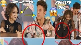 Ruggero pone la mano entre las piernas de Karol Sevilla se entera ríe Ruggero toca trasero Ruggarol [upl. by Mendoza]