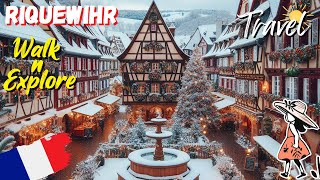 Riquewihr 🇫🇷 Most Beautiful Villages of France 🌞 Christmas Village Walking Tour 🌷 [upl. by Durand]