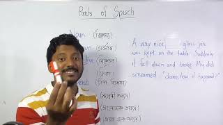 All parts of speech  English grammar course part 10 in easiest waybangla [upl. by Timmi278]