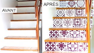 COMMENT DÉCORER MON ESCALIER EN MOINS DE 30 MINUTES [upl. by Strander271]