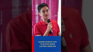 Sandro Marcos’ gift to Ilocos Norte Laptops desktops [upl. by Ennaylime]