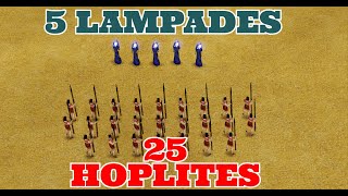 Age of Mythology 5 Lampades vs 25 Hoplites [upl. by Peppi]