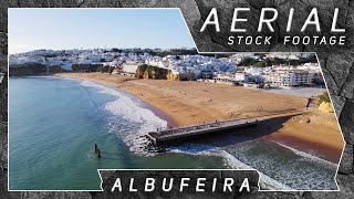 Albufeira ● Portugal 🇵🇹  4K Aerial Drone Stock Footage [upl. by Hosfmann334]