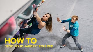 Can Pro Coach Help Climber Reach V8 ft hannahmorrisbouldering [upl. by Brooks]