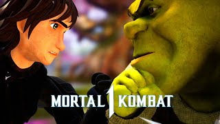 Hiccup Horrendous Haddock Vs Shrek  Mortal Kombat 1 [upl. by Wrigley550]