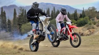 Yamaha YZ125 VS Honda CR125 Enduro ⛰️ [upl. by Ainevul]