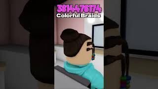 Brookhaven Colorful Braids ID Code  OUTFIT 2024 Roblox Ids  brookhavenidcodes roblox [upl. by Eada]