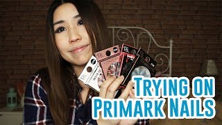 Testing PRIMARK fake nails amp Review 💅 [upl. by Solakcin]