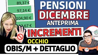 PENSIONI DICEMBRE 2023 ➡ ANTEPRIMA BONUS AUMENTI TREDICESIMA CEDOLINO ma PROBLEMA OBIS e DETTAGLIO [upl. by Phenica191]