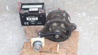 Car Dynamo Turn Into Generator  Car Alternator Generator [upl. by Aynekal471]