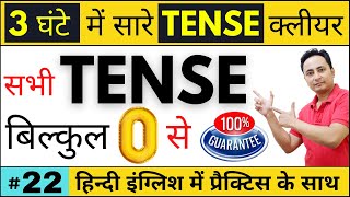 सभी 12 Tense आसानी से सीखो। Learn All Tenses in Hindi  All Tenses in English Grammar with Examples [upl. by Ayote]