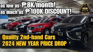 Second Hand Cars Price Drop in Philippines this New Year 2024  Save as much as 100k discount [upl. by Oruntha]